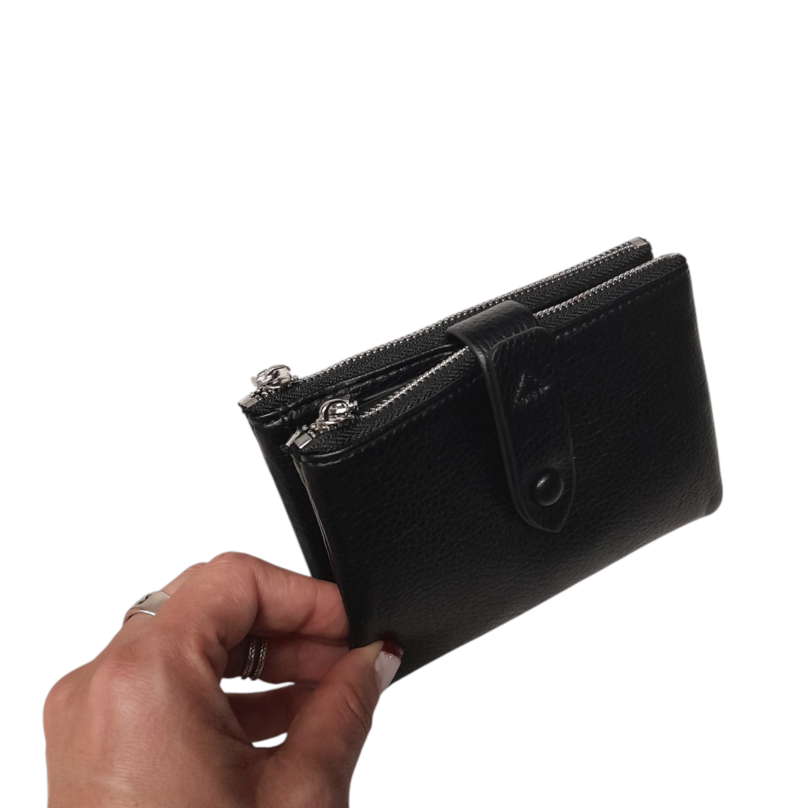 Billetera Boton -Negro - Imagen 2