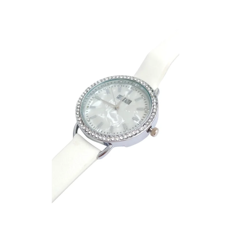 Reloj Cuerina -Nacar y Brillos