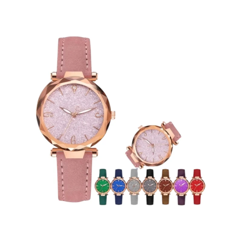 Reloj Cuerina -Glitter - Imagen 3