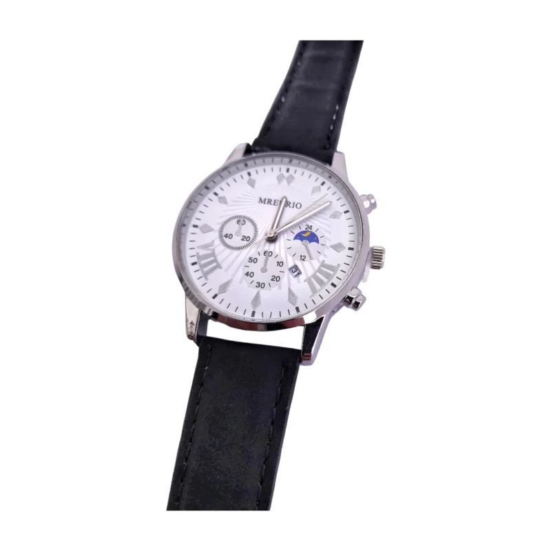 Reloj Cuerina -Negro
