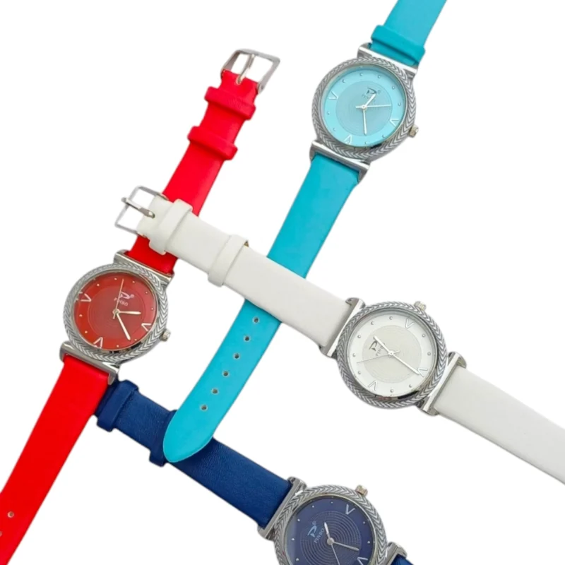 Reloj Cuerina -Esfera Labrada