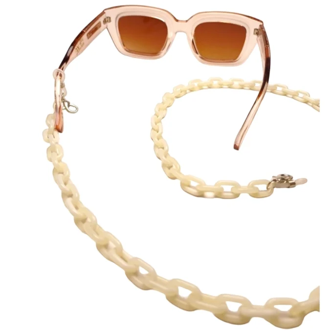 Cadena para lentes -Crema