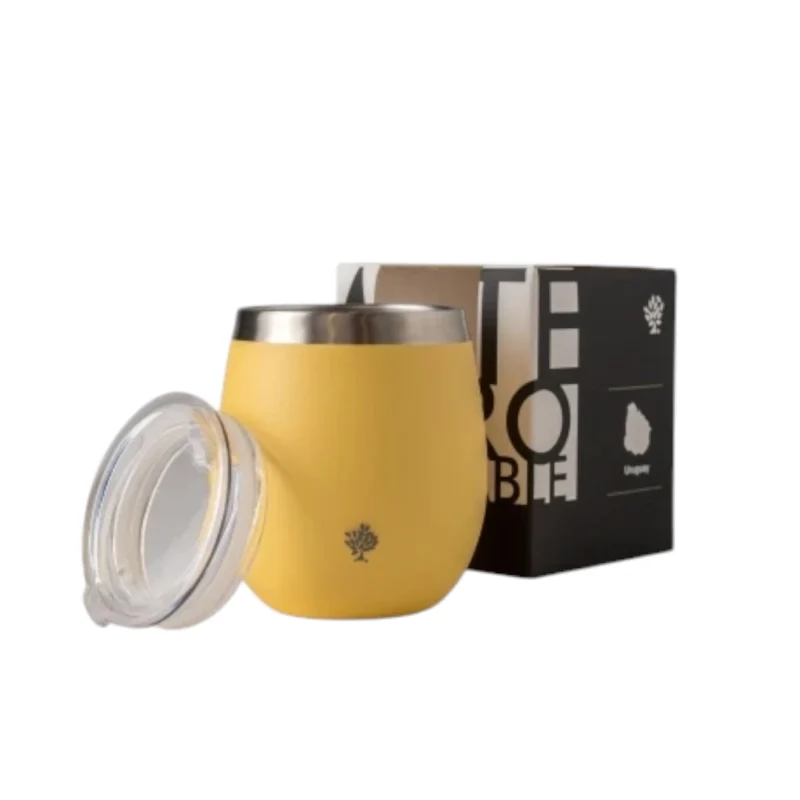 Mate acero con tapa - Imagen 2