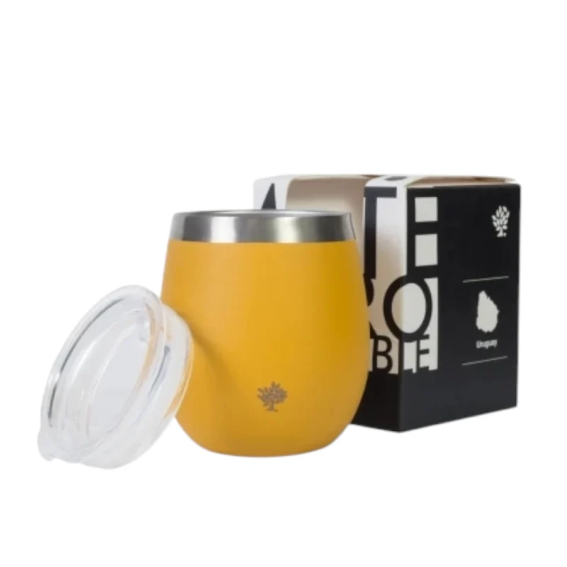 Mate acero con tapa - Imagen 6