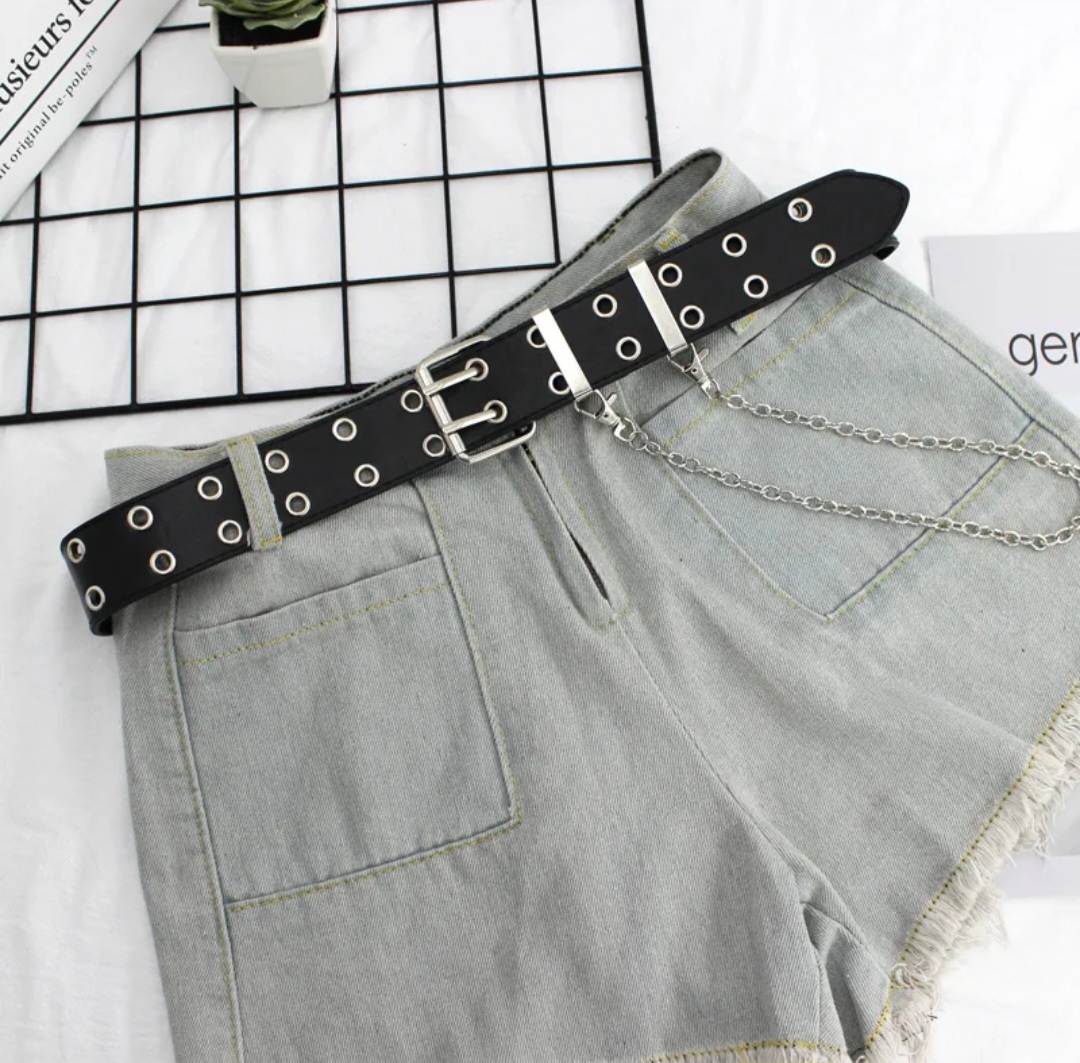 Cinto Doble Ojal -Negro - Imagen 2