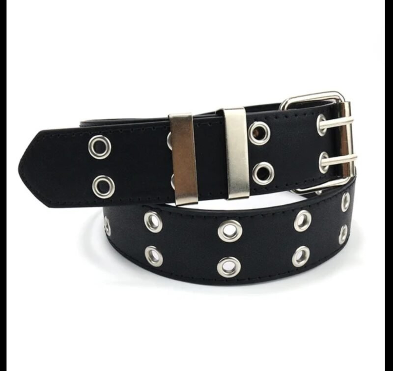 Cinto Doble Ojal -Negro