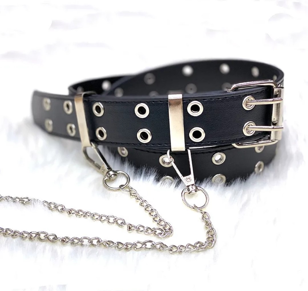 Cinto Doble Ojal -Negro - Imagen 6