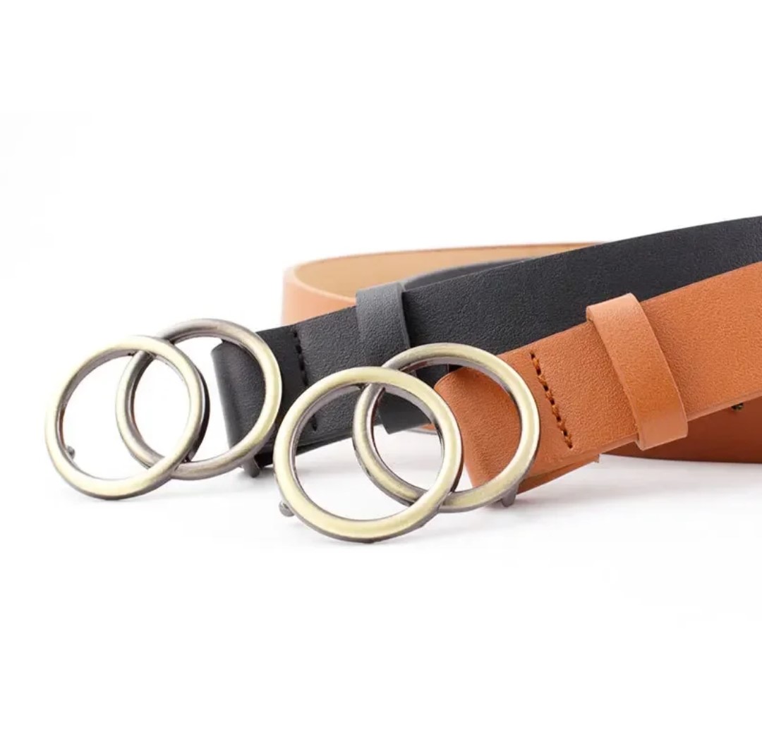 Cinto Doble Circulos -Negro - Imagen 6