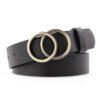 Cinto Doble Circulos -Negro