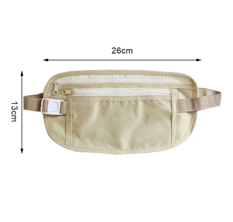 Riñonera Para viaje -Beige - Imagen 2
