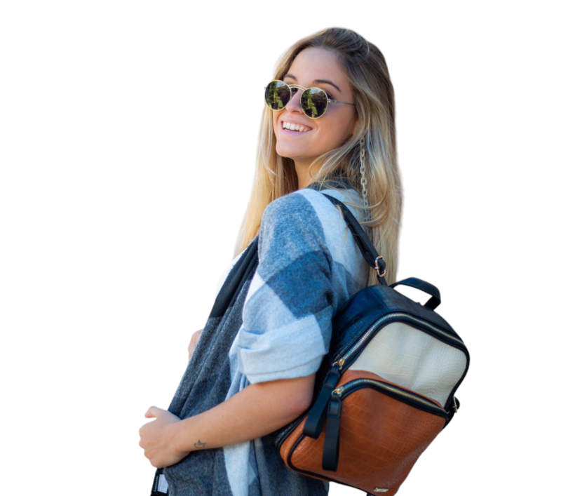 Mochila Miranda -Croco