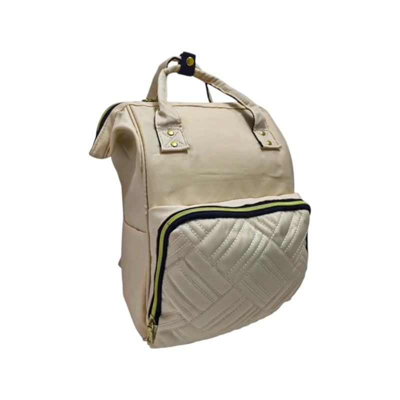 Mochila Maternal -Capitoneada Beige