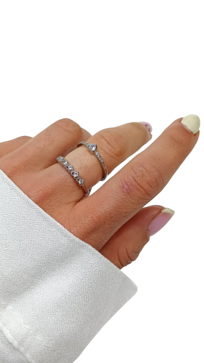 Anillo Bijou con brillos