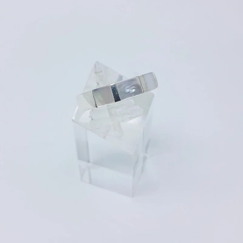 Anillo plata y nacar Tramos - Imagen 2