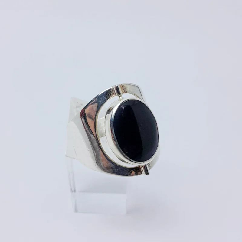 Anillo plata giratorio bifaz