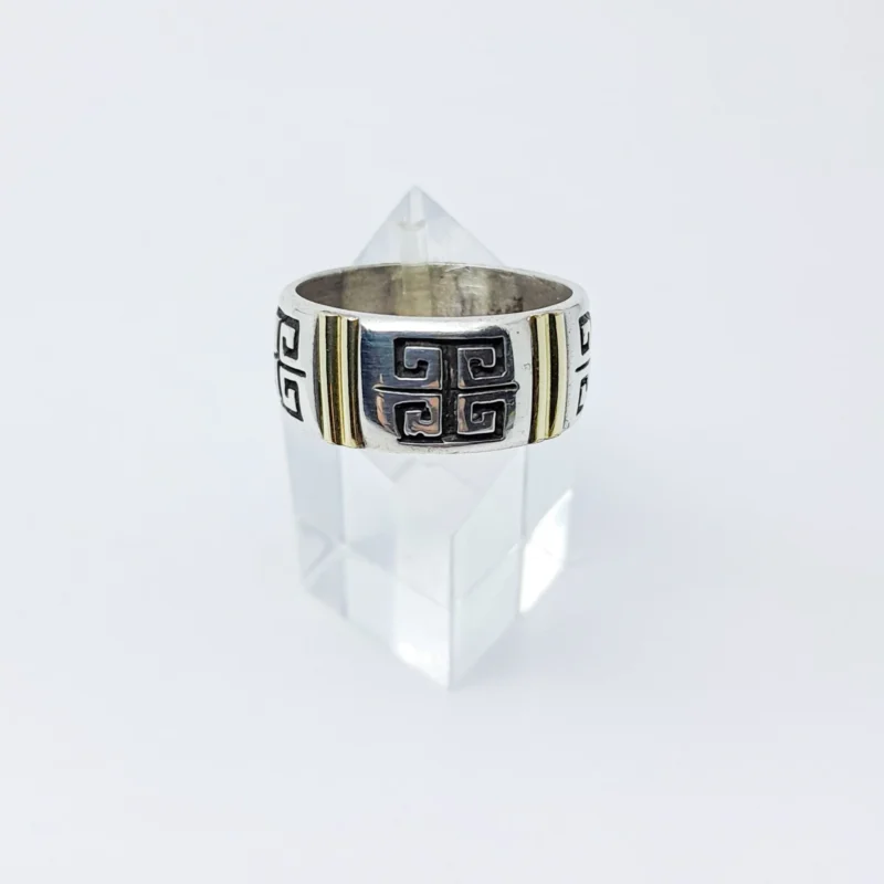 Anillo plata y oro Guarda