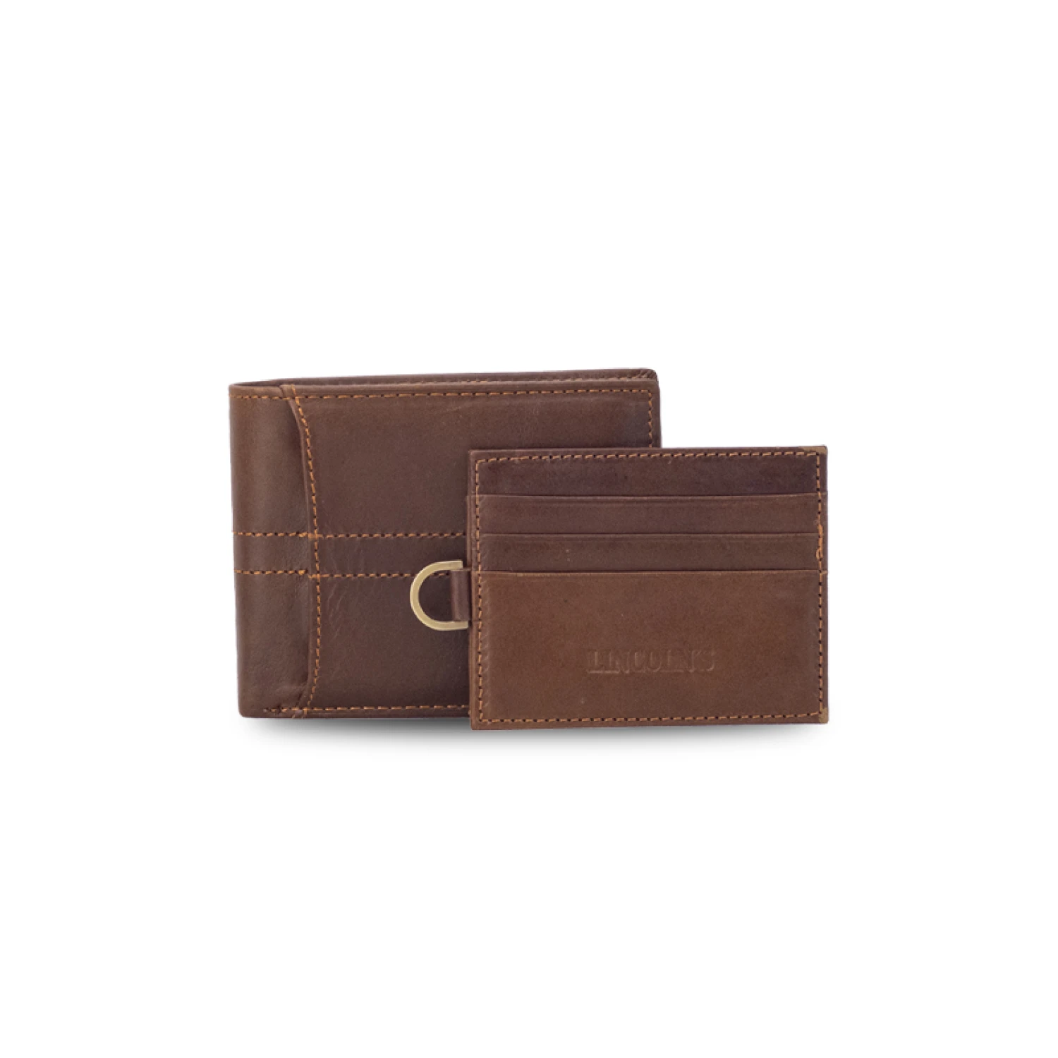 Billetera Cuero Aquiles -Marron