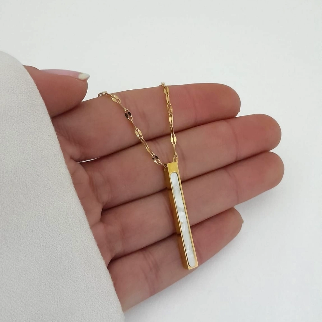 Collar Barra con Nacar