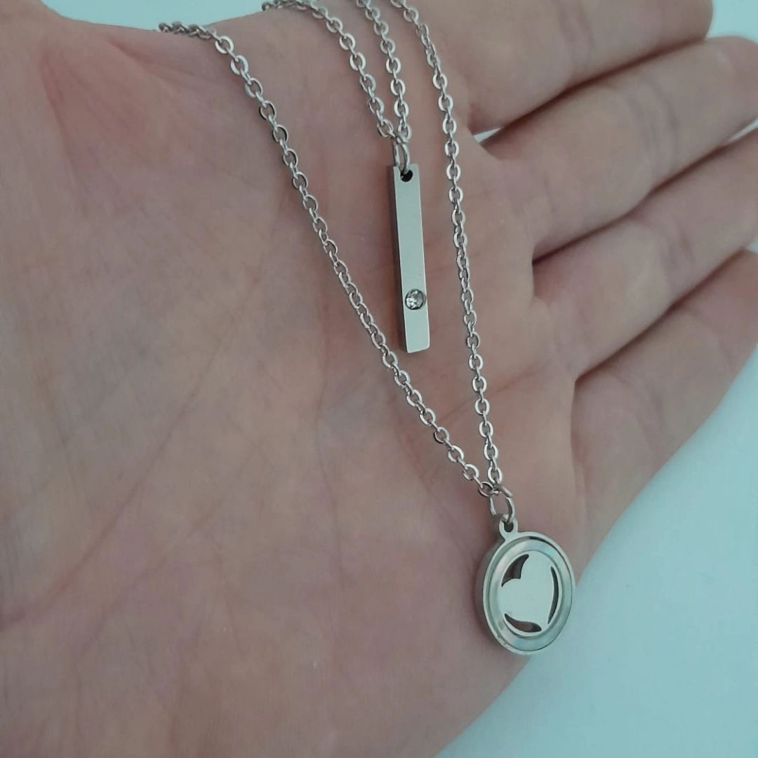 Collar Doble -Corazon - Imagen 2