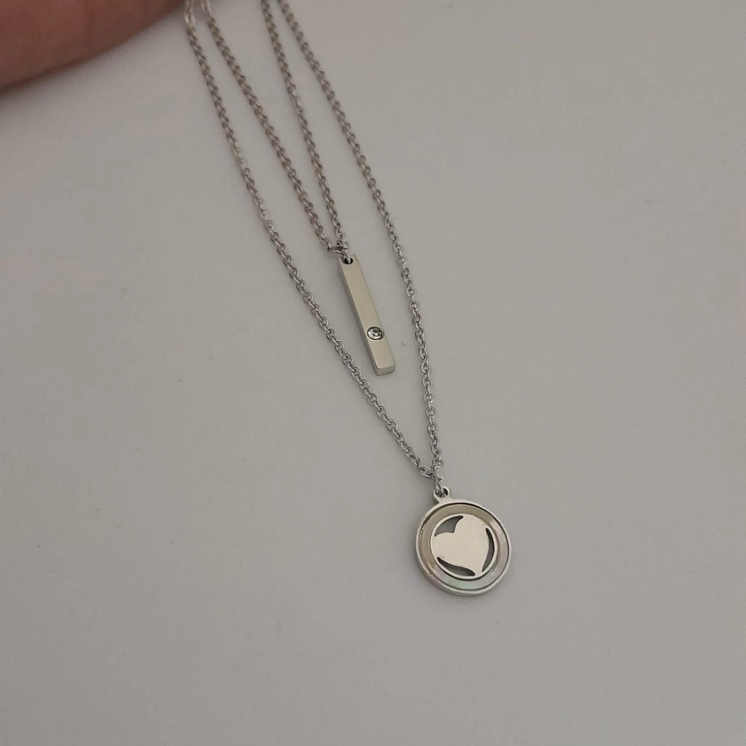 Collar Doble -Corazon