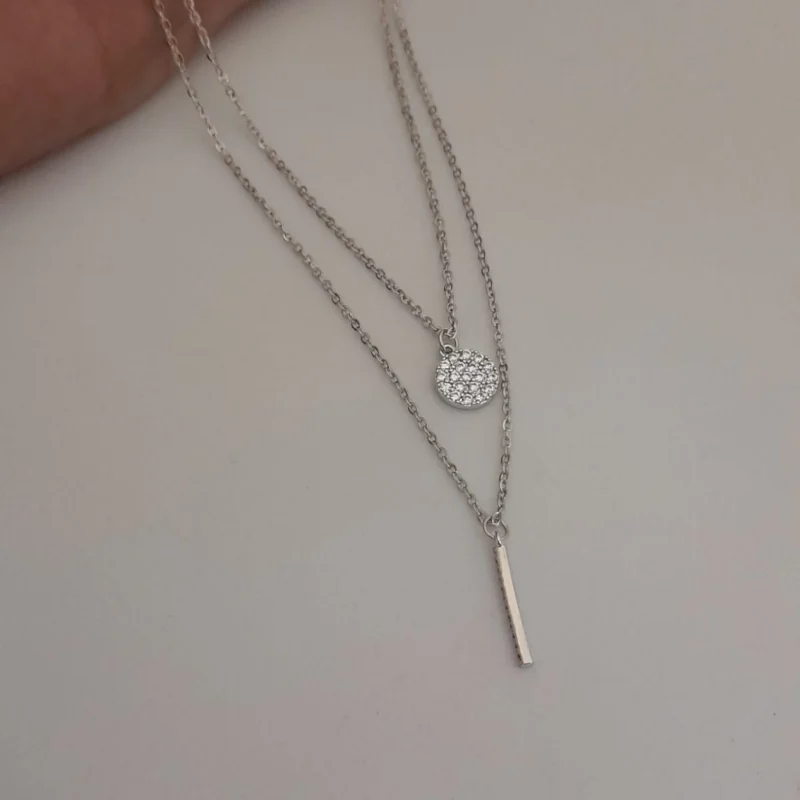 Collar Doble -Brillos