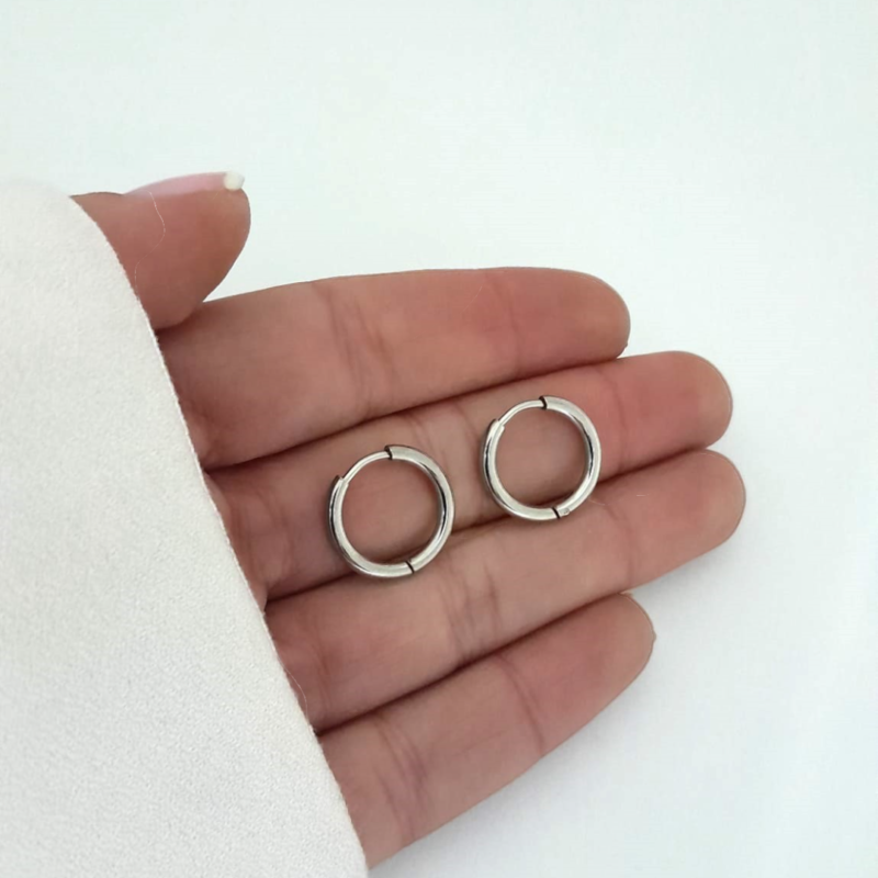 Aros Mini -Plateados