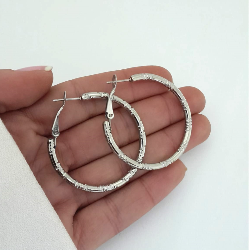 Aros Fiorella -Plateados