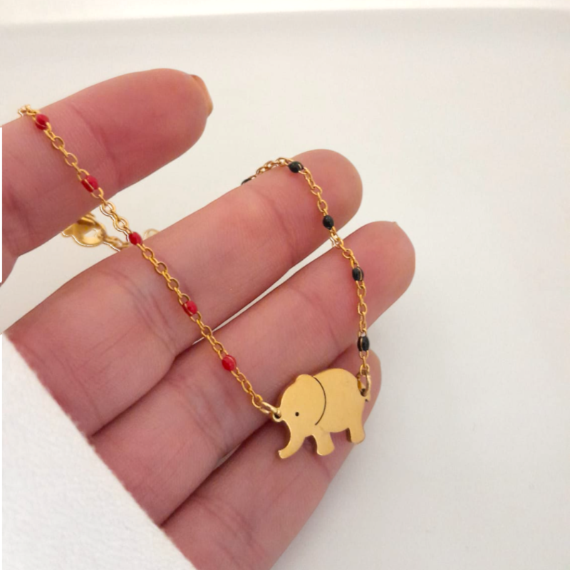 Pulsera Elefante -Gold - Imagen 2