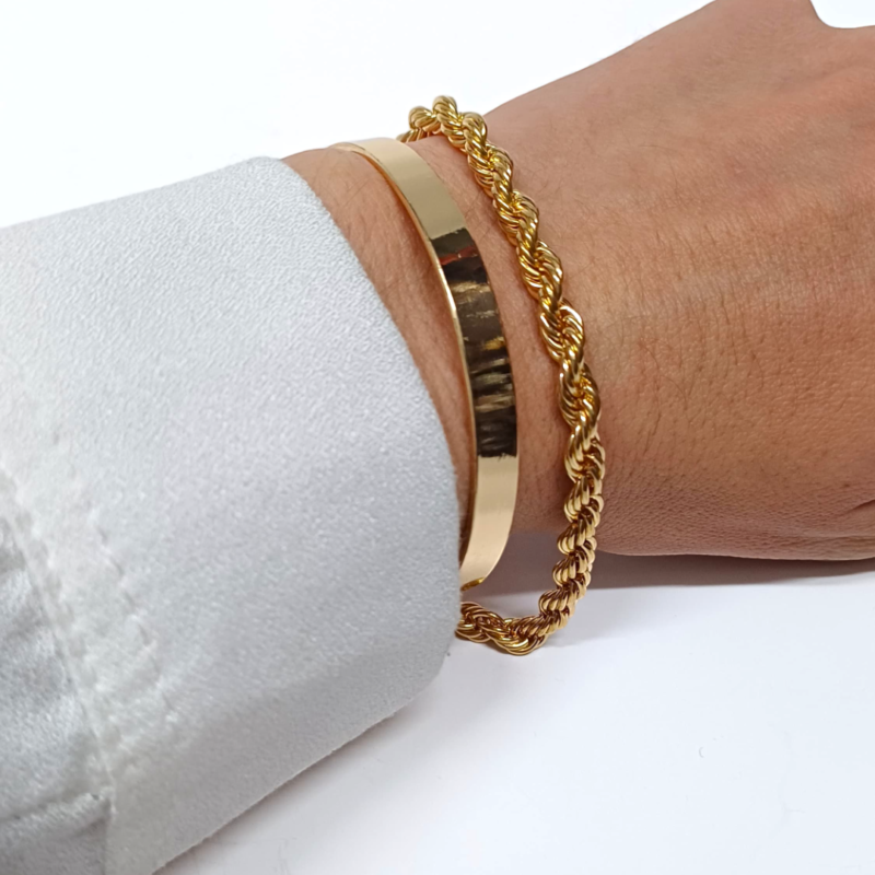 Set Pulseras Gold -Fantasia