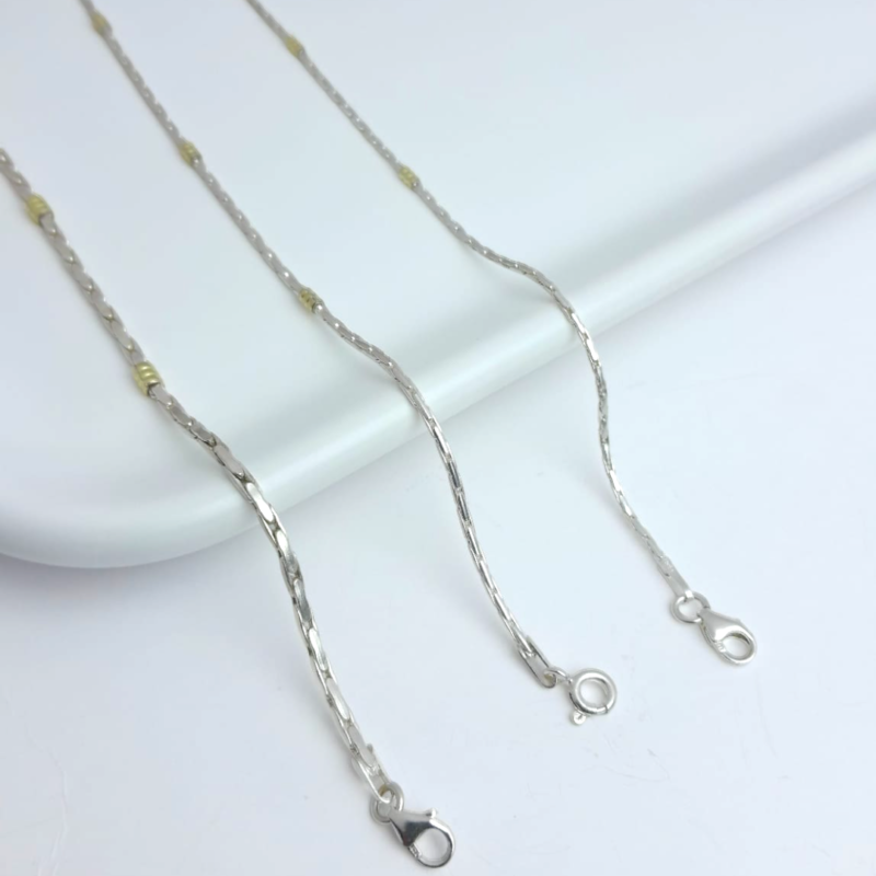 Pulseras Cordon -Plata
