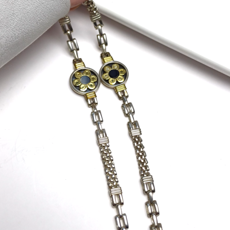 Pulseras Flor -Plata