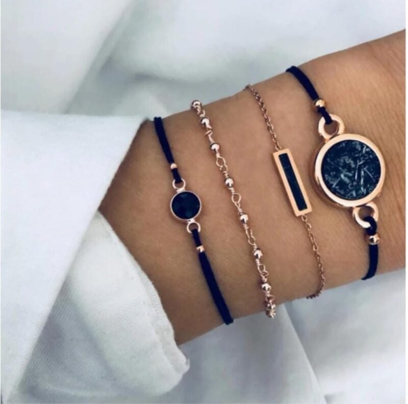 Set Pulseras Onix -Fantasia