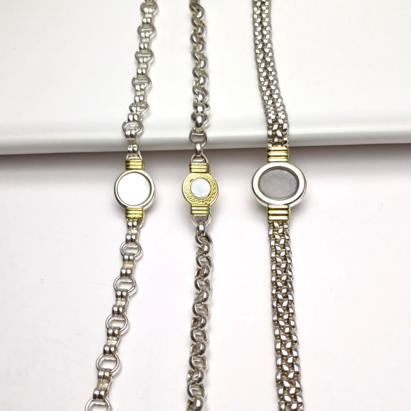 Pulseras Centro Nacar -Plata