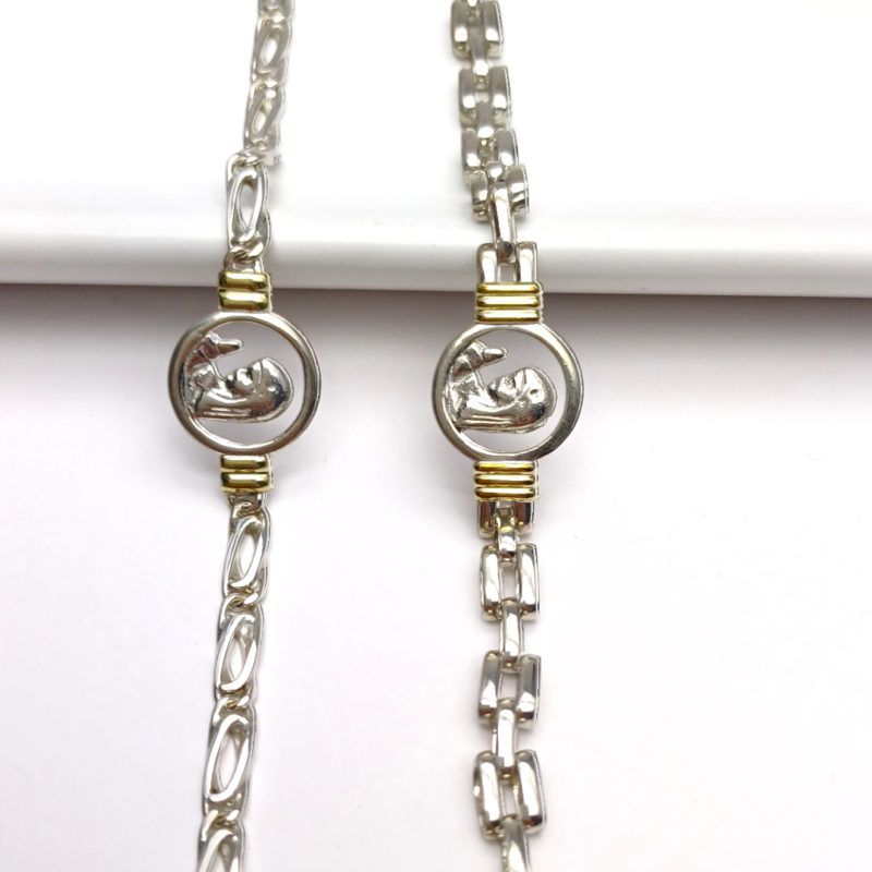 Pulseras Virgen Niña -Plata - Imagen 2