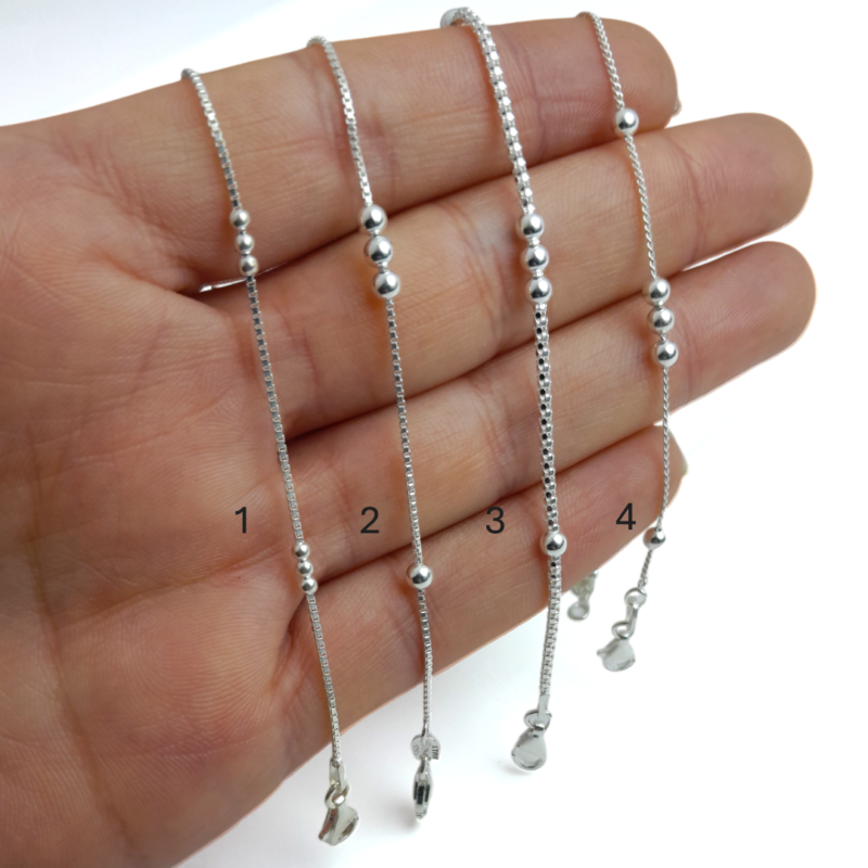 Pulseras Esferas -Plata - Imagen 2
