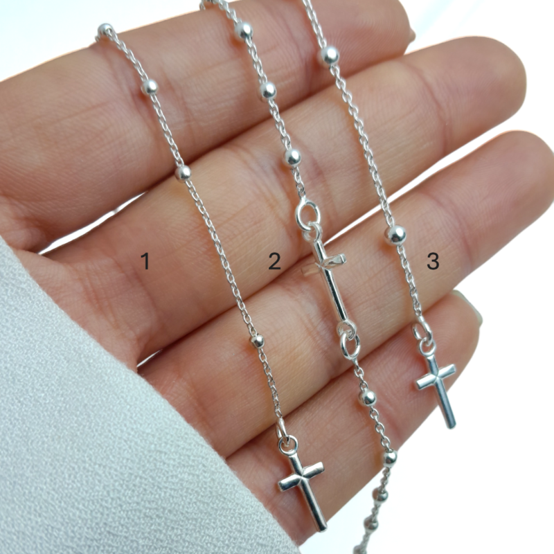 Pulseras Rosario -Plata - Imagen 2