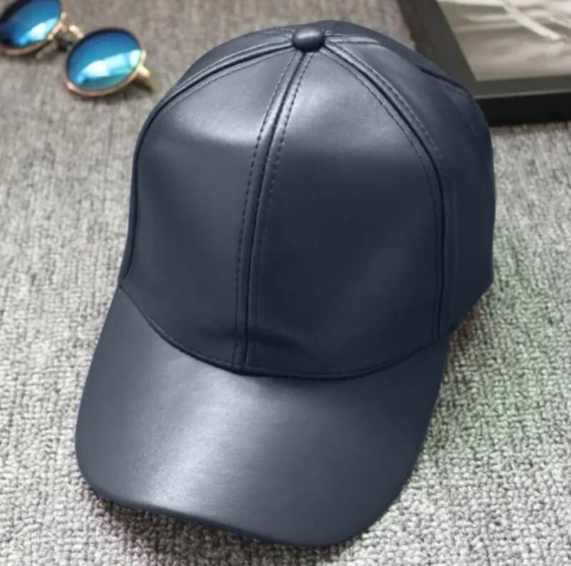 Gorro Vicera Ecocuero -Negro - Imagen 2