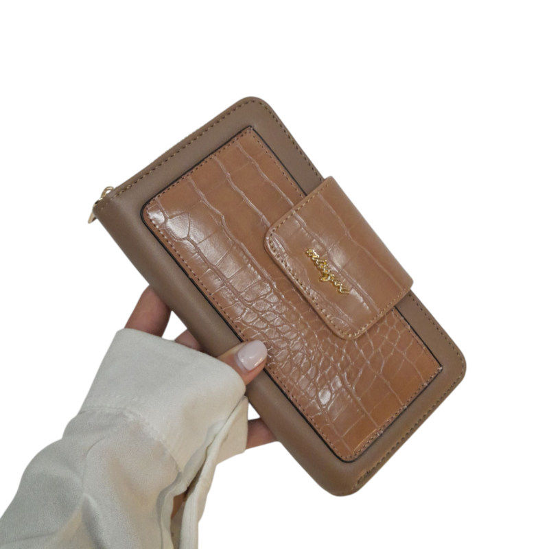 Billetera Croco Charol -L