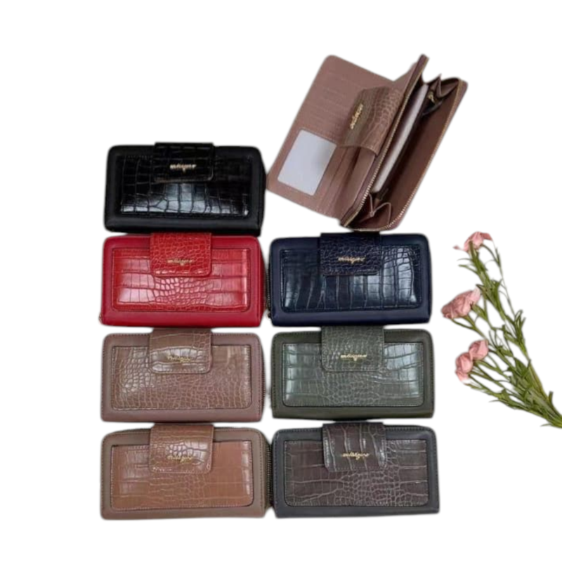 Billetera Croco Charol -L - Imagen 2