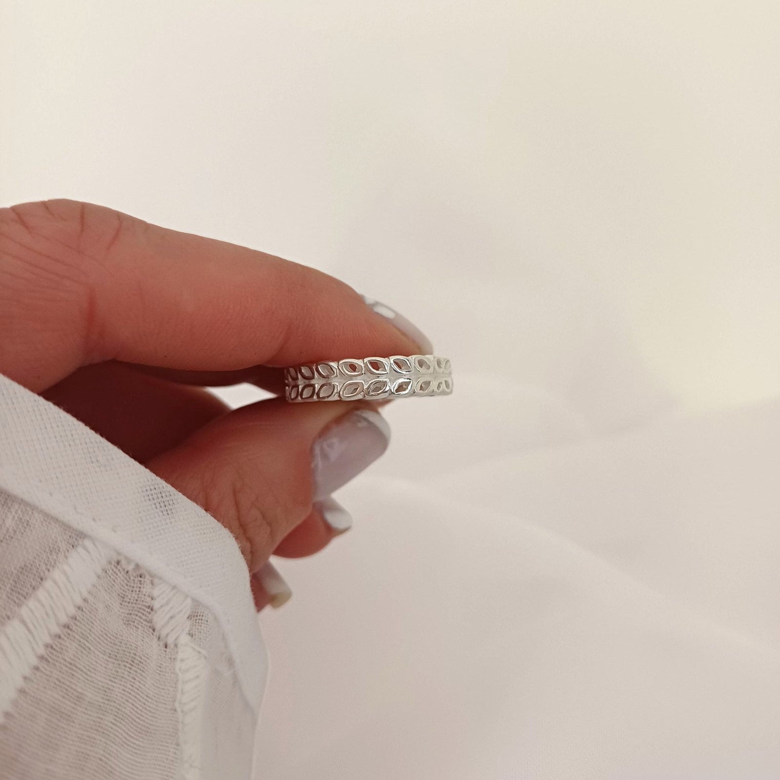 Anillo Hojas -Plata925