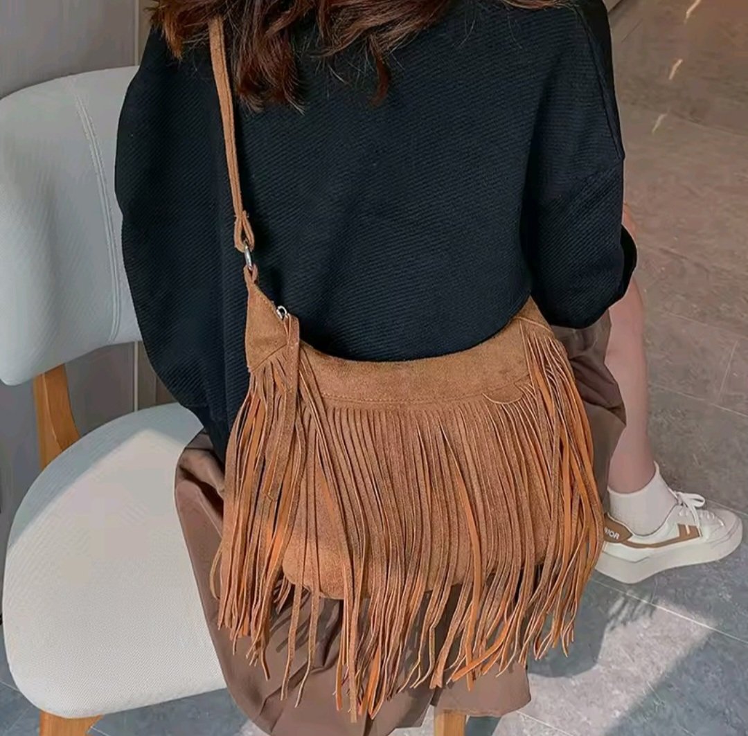 Bandolera Flecos -Marron
