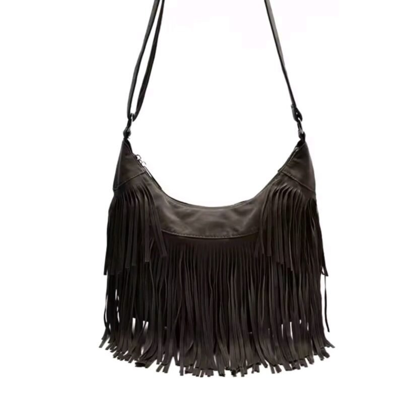 Bandolera Flecos -Marron - Imagen 2