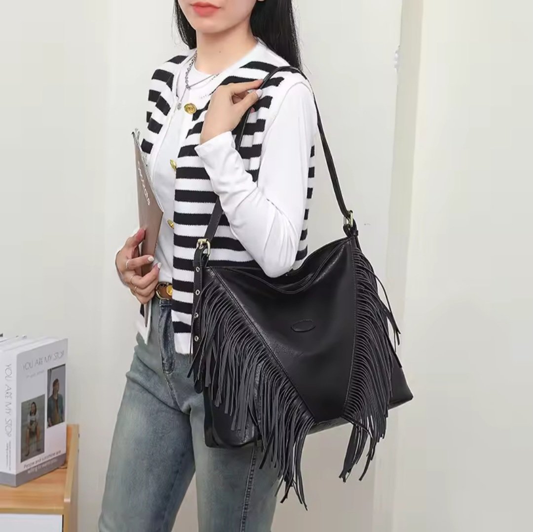 Cartera Boho -Flecos