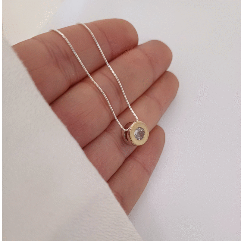 Dije Punto de Luz Plata -Combinado - Imagen 2
