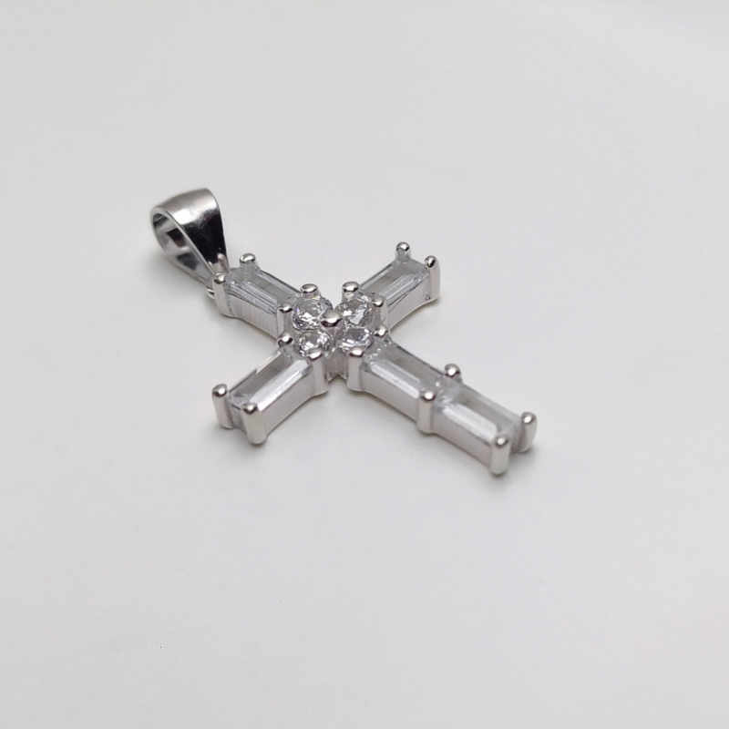 Dije Cruz Cubic -Plata