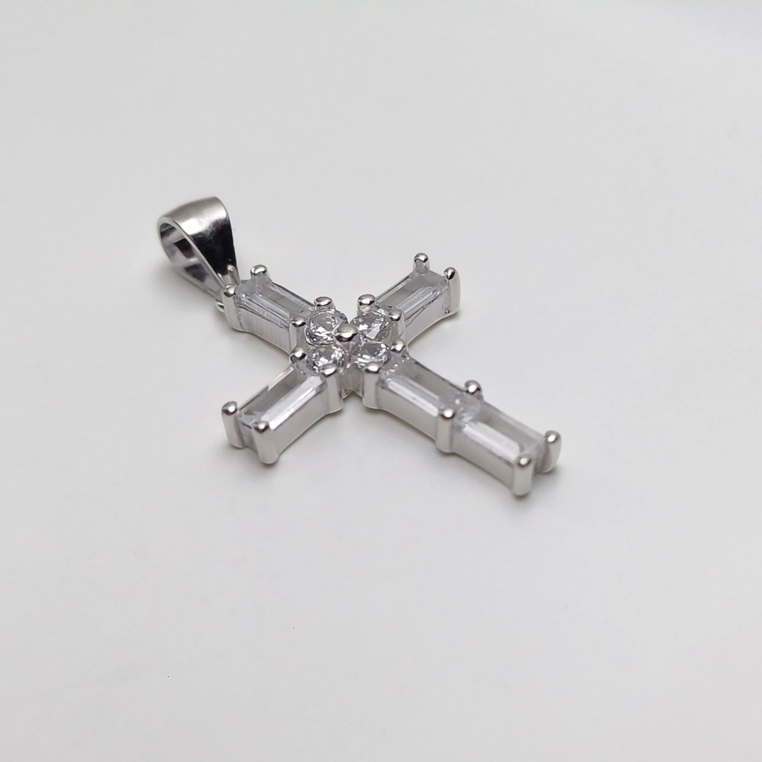 Dije Cruz Cubic -Plata