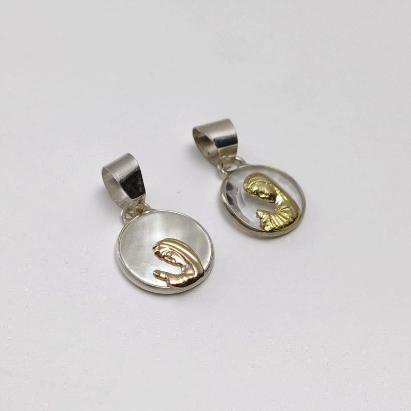 Dije Virgen Niña -Plata - Imagen 2
