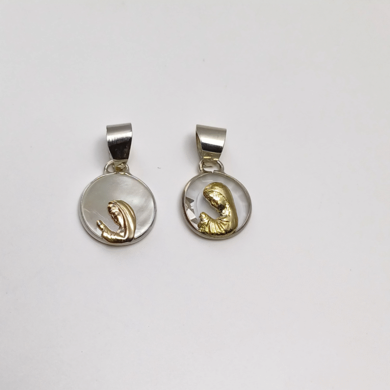 Dije Virgen Niña -Plata - Imagen 3