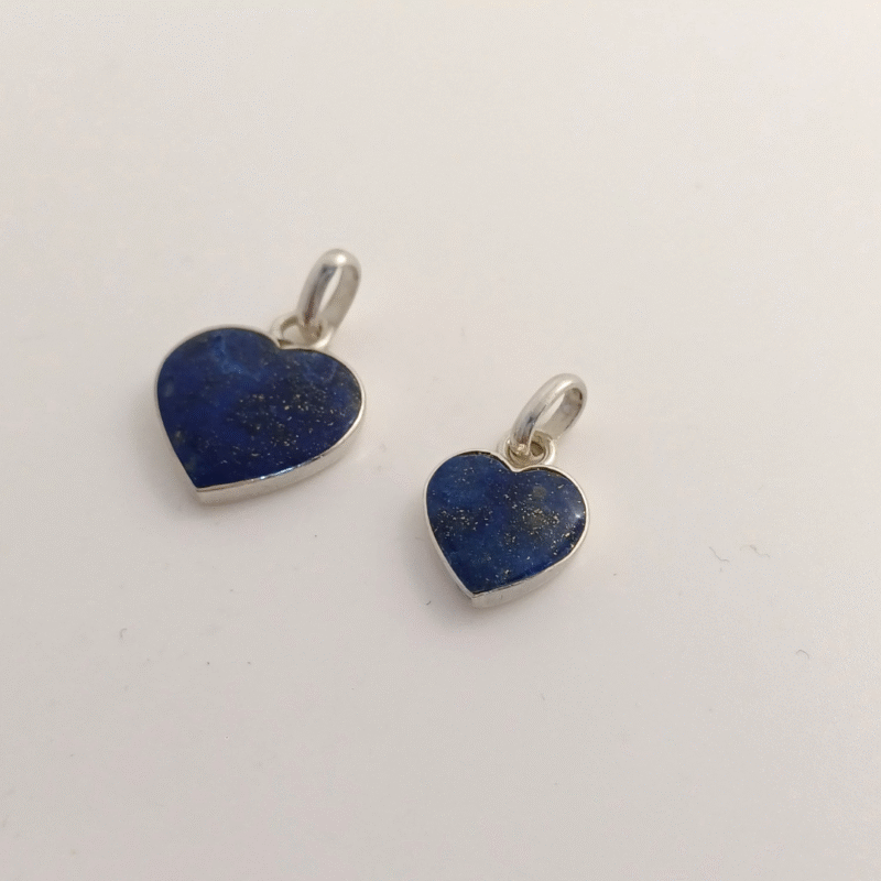 Corazon Lapislazuli -Plata