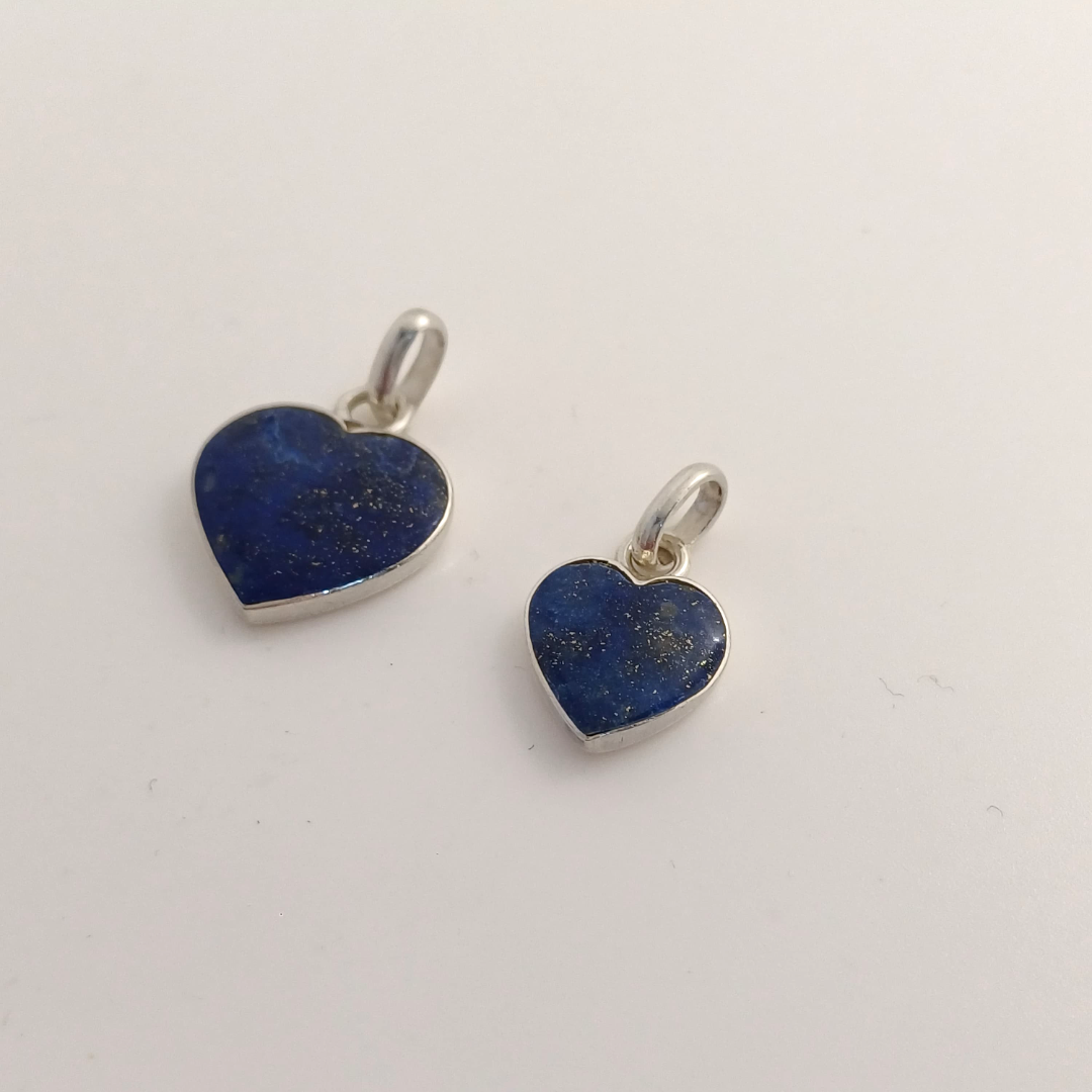 Corazon Lapislazuli -Plata